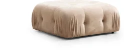 Canapé d'angle droit en tissu cappuccino 95x288x75cm Bubble - Home Design