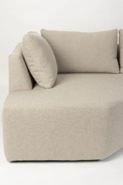Canapé d'angle en polyester cappuccino 355cm Prosper - Zuiver