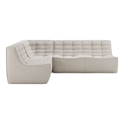 Canapé d'angle modulable en tissu beige - Ethnicraft