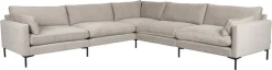 Canapé d'angle 7 places en polyester latte 318cm Summer - Zuiver