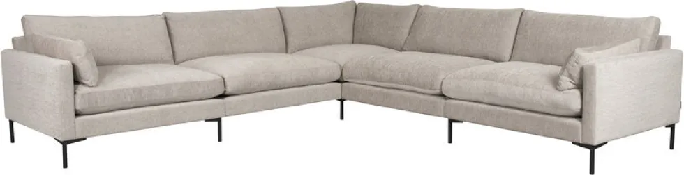 Canapé d'angle 7 places en polyester latte 318cm Summer - Zuiver