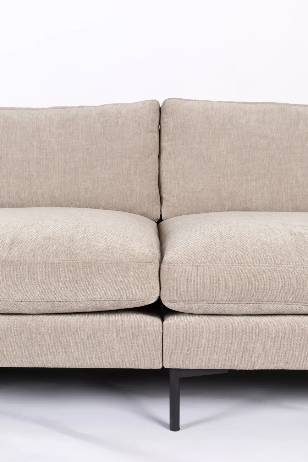Canapé d'angle 7 places en polyester latte 318cm Summer - Zuiver
