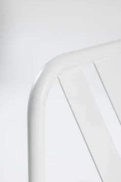Canapé de jardin en acier blanc et assise sable 168cm Cruz - Metallbude