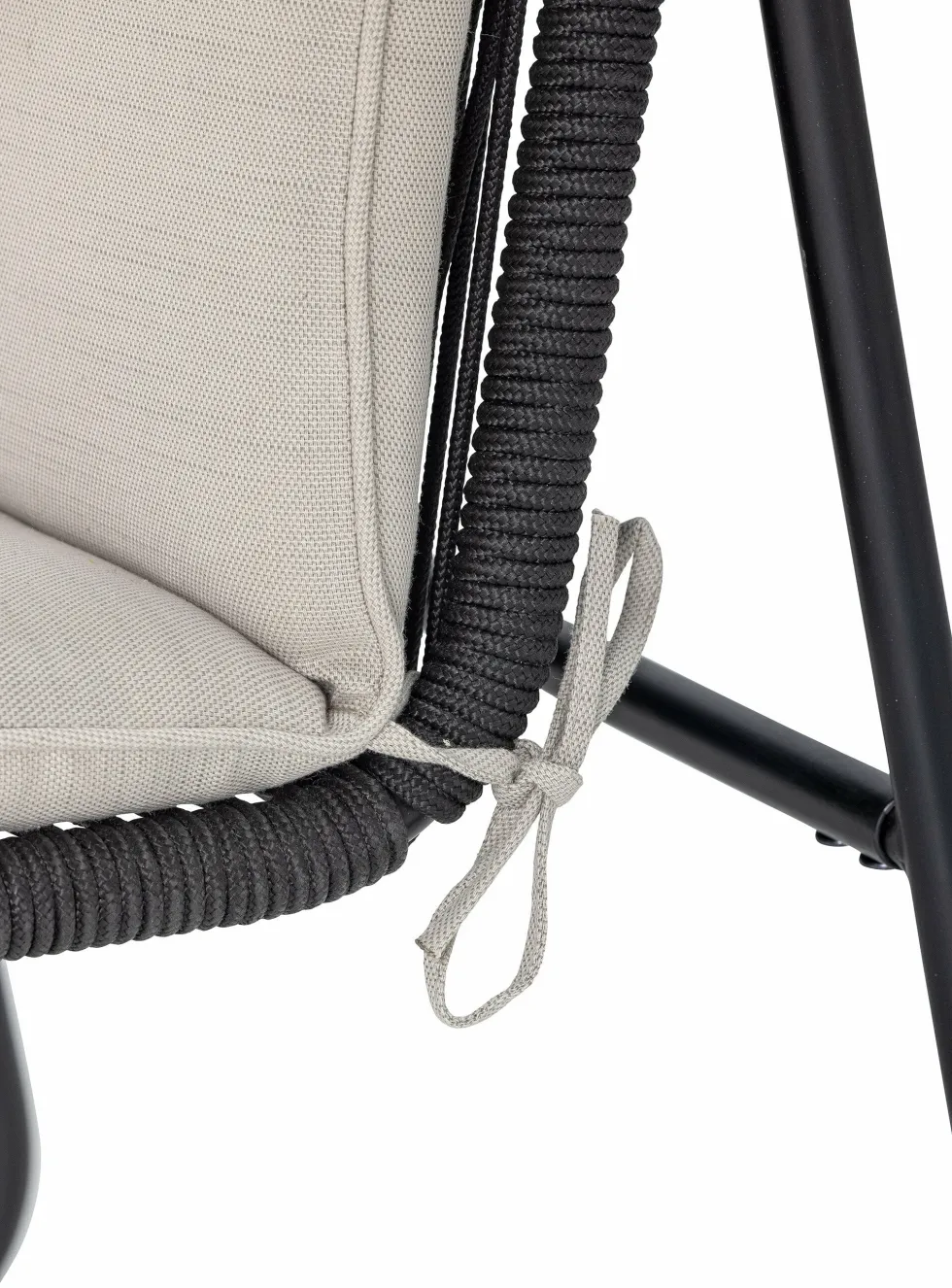 Canapé de jardin en métal noir 125cm Hampton - Bloomingville