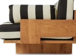 Canapé d'extérieur en teck 227cm Stracciatella - HKLIVING