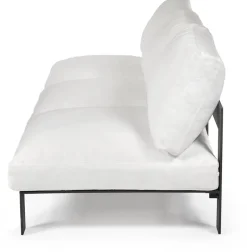 Canapé d'extérieur trois places blanc en aluminium - Serax