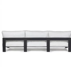 Canapé d'extérieur trois places blanc en aluminium - Serax