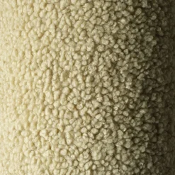 Canapé dépliable en sherpa bouclé matcha 136x78x40cm Settle - Wigiwama