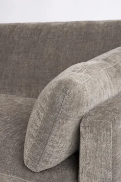 Canapé droit 3 places en polyester coffee 230cm Summer - Zuiver