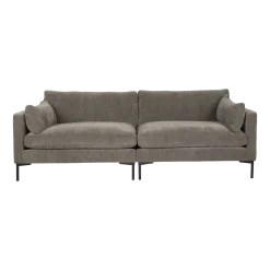 Canapé droit 3 places en polyester coffee 230cm Summer - Zuiver