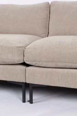 Canapé droit 3 places en polyester latte 230cm Summer - Zuiver