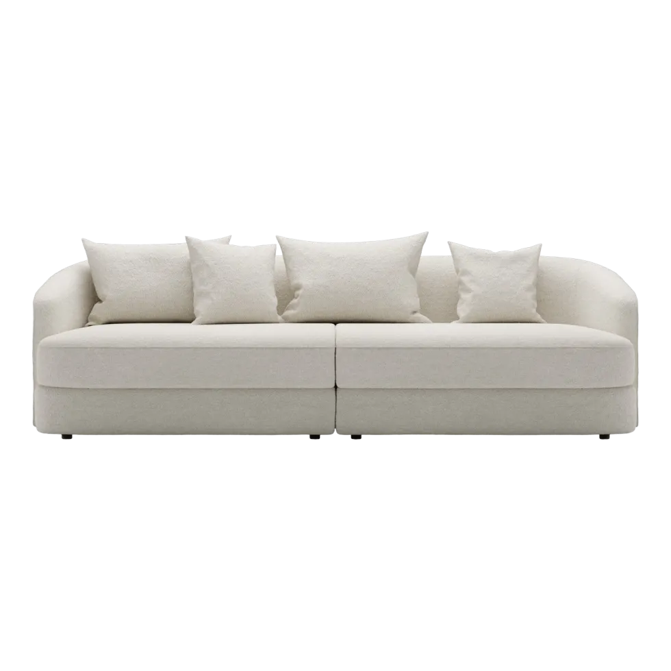 Canapé droit rembourré barnum lana 260cm Covent Residential - New Works