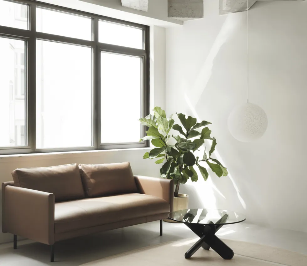 Canapé en cuir cognac 204 x 87 cm Rar - Normann Copenhagen