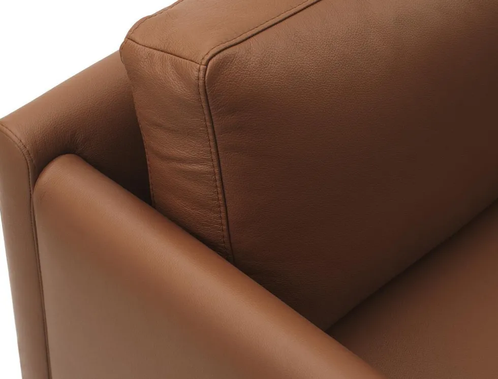 Canapé en cuir cognac 204 x 87 cm Rar - Normann Copenhagen