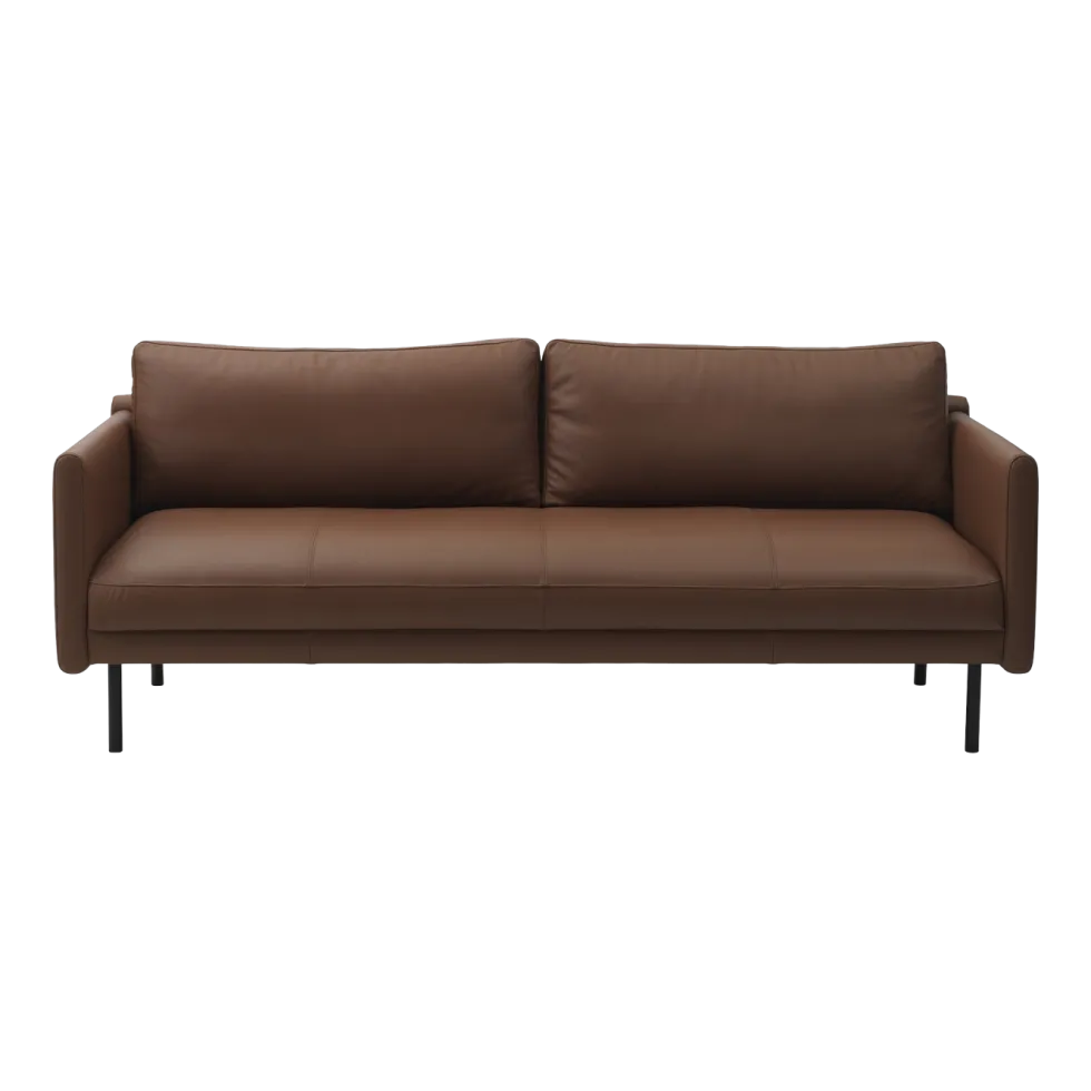 Canapé en cuir cognac 204 x 87 cm Rar - Normann Copenhagen