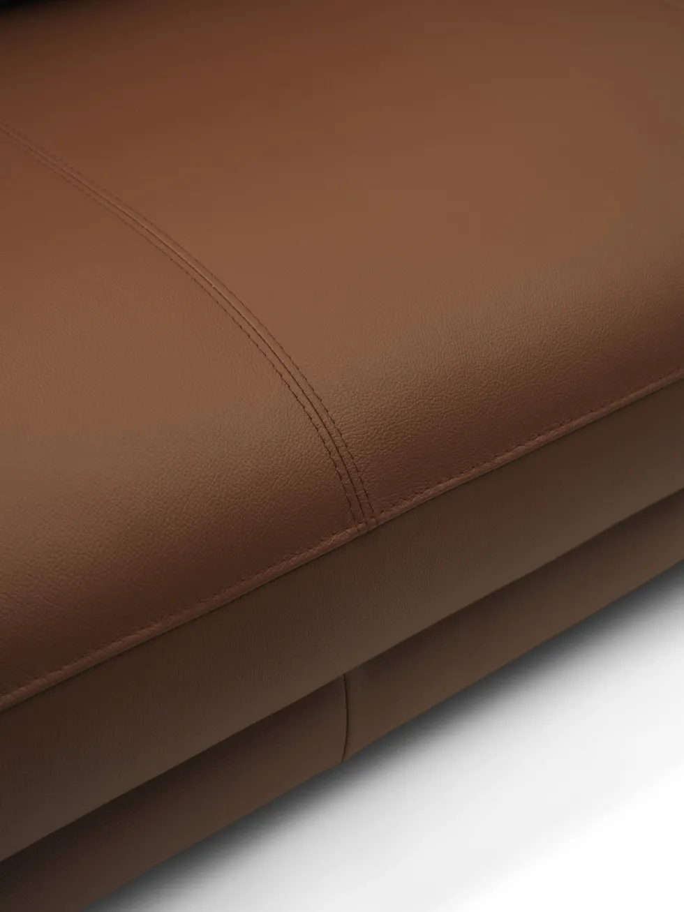 Canapé en cuir cognac 204 x 87 cm Rar - Normann Copenhagen