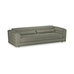 Canapé en lin vert 274 x 108 x 72 cm Club - HKLIVING