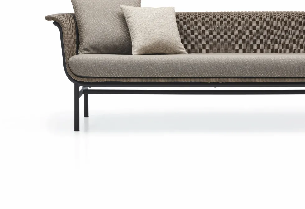 Canapé en osier taupe 200 x 69 cm Wicked - Vincent Sheppard