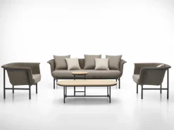 Canapé en osier taupe 200 x 69 cm Wicked - Vincent Sheppard
