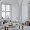 Canapé en polyester blanc 200cm Chesham - Bloomingville