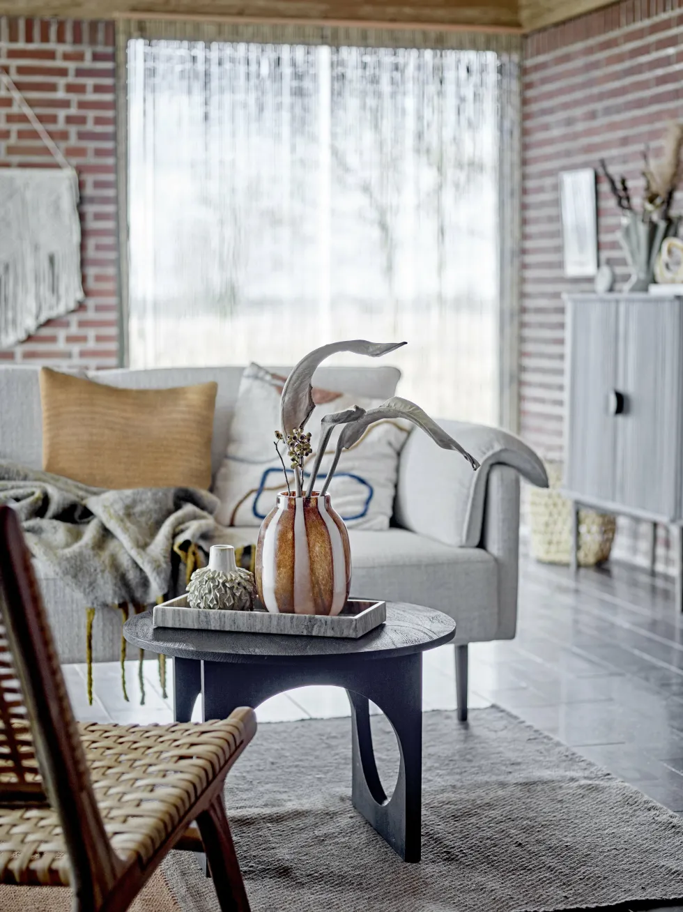 Canapé en polyester blanc 200cm Chesham - Bloomingville