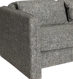 Canapé en tissu gris foncé 178x84x73cm Soba - Hübsch