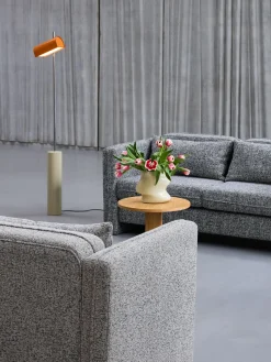 Canapé en tissu gris foncé 178x84x73cm Soba - Hübsch