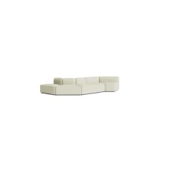 Canapé en tissu gris modulable 5 places Rope - Normann Copenhagen