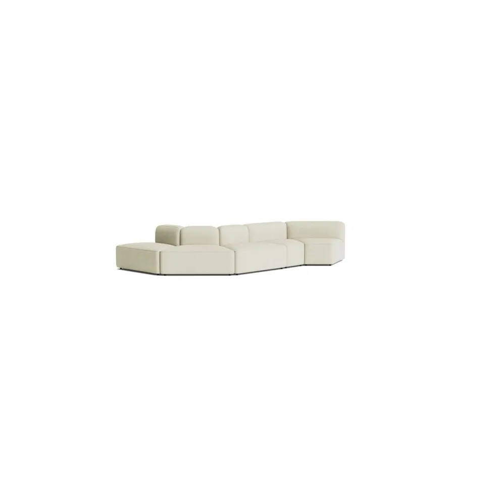 Canapé en tissu gris modulable 5 places Rope - Normann Copenhagen