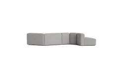 Canapé en tissu gris modulable 5 places Rope - Normann Copenhagen