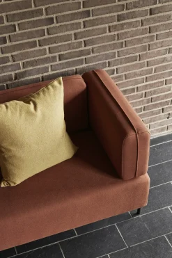 Canapé en tissus ambre Block Maroon - Hübsch