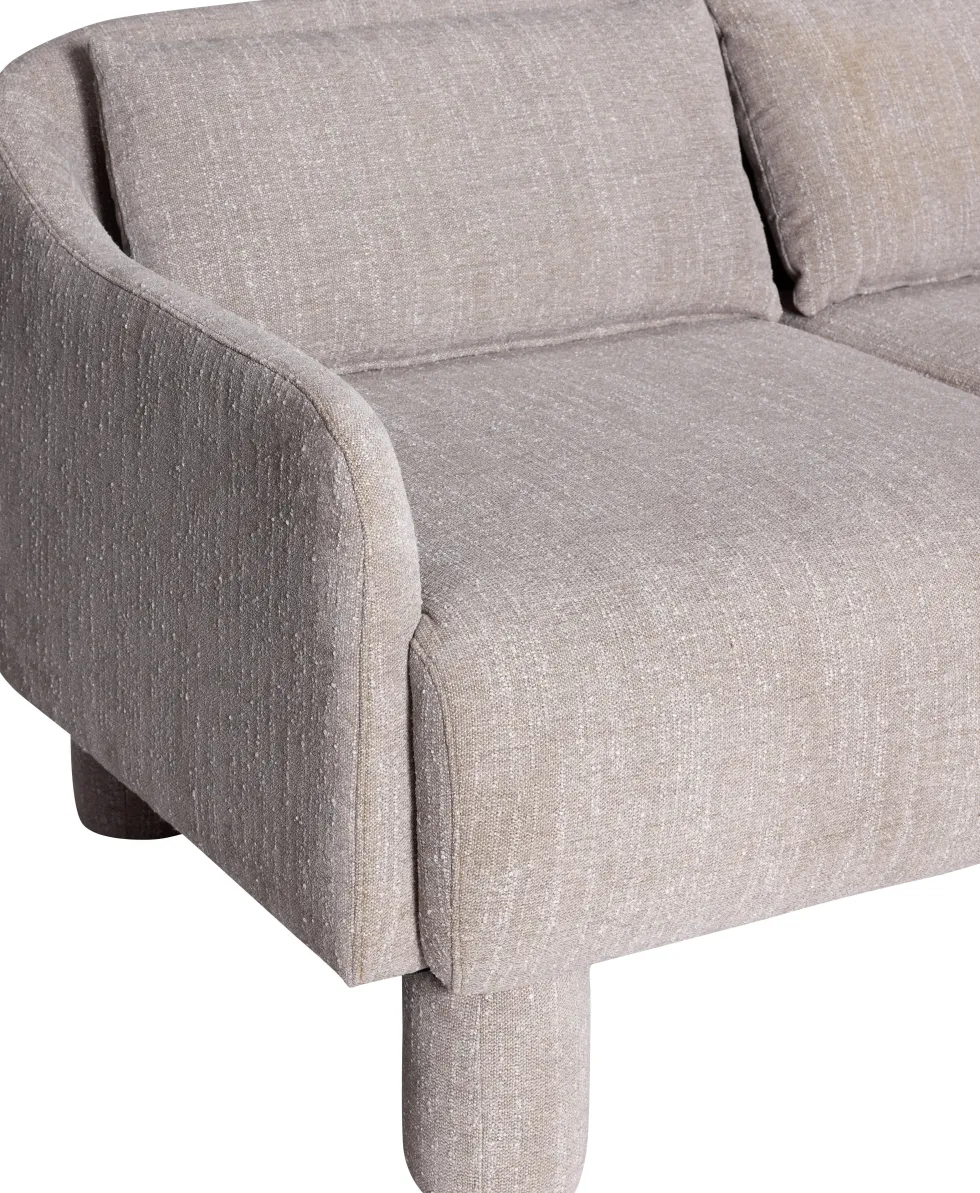 Canapé en tissu vert clair 224x83xH74 Elegance - Hübsch