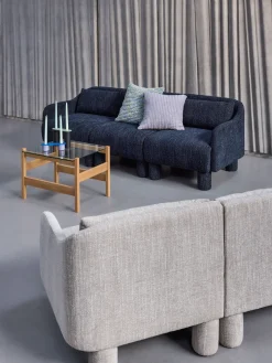 Canapé en tissu vert clair 224x83xH74 Elegance - Hübsch