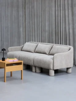 Canapé en tissu vert clair 224x83xH74 Elegance - Hübsch