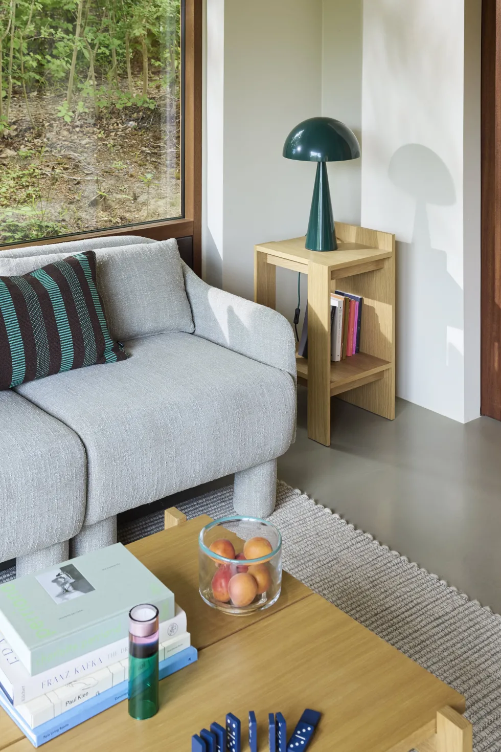 Canapé en tissu vert clair 224x83xH74 Elegance - Hübsch