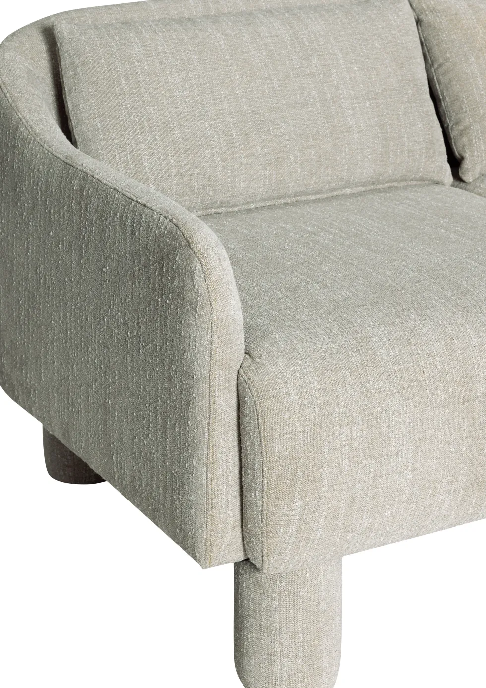 Canapé en tissu vert clair 224x83xH74 Elegance - Hübsch