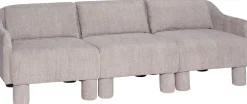 Canapé en tissu vert clair 224x83xH74 Elegance - Hübsch
