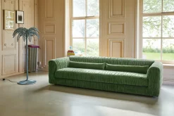 Canapé en velours royal velvet vert 274 cm Club Couch - Hkliving
