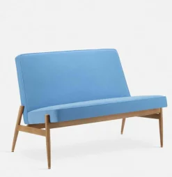 Canapé en velours vert bouteille et frêne foncé 112 cm Fox - 366 Concept