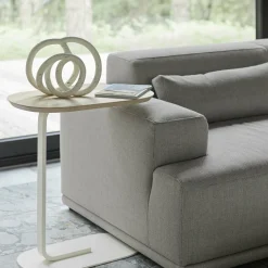 Canapé gris clair 2 places angle gauche Connect Soft - Muuto