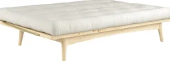 Canapé-lit en pin clair et coton natural 196x105x90cm Folk - Karup Design
