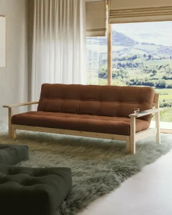 Canapé-lit marron argile Unwind - Karup Design