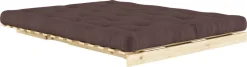 Canapé-lit marron en pin massif Roots 160 - Karup Design