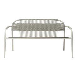 Canapé lounge en aluminium et cordes dune blanche Cleo - Vincent Sheppard