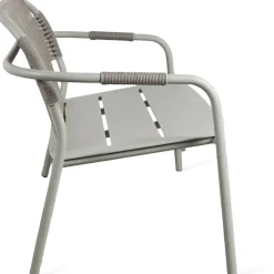 Canapé lounge en aluminium et cordes vert sauge Cleo - Vincent Sheppard