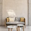 Canapé lounge en teck et corde anthracite 2,5 places Lento - Vincent Sheppard