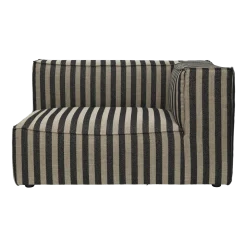 Canapé modulable d'angle droit en tissu rayé 138 x 108 cm Catena - Ferm Living