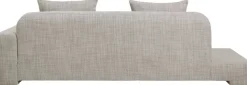 Canapé 2 places angle droit en polyester beige melange Bay - Broste Copenhagen