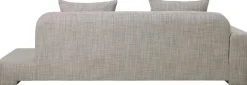 Canapé 2 places angle gauche en polyester beige melange Bay - Broste Copenhagen