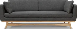 Canapé 3 places anthracite Fifties - RED Edition